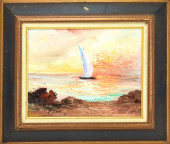 ZAZA MEULI SIGNED OIL PAINTING