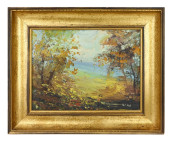 ZAZA MEULI SIGNED OIL PAINTING