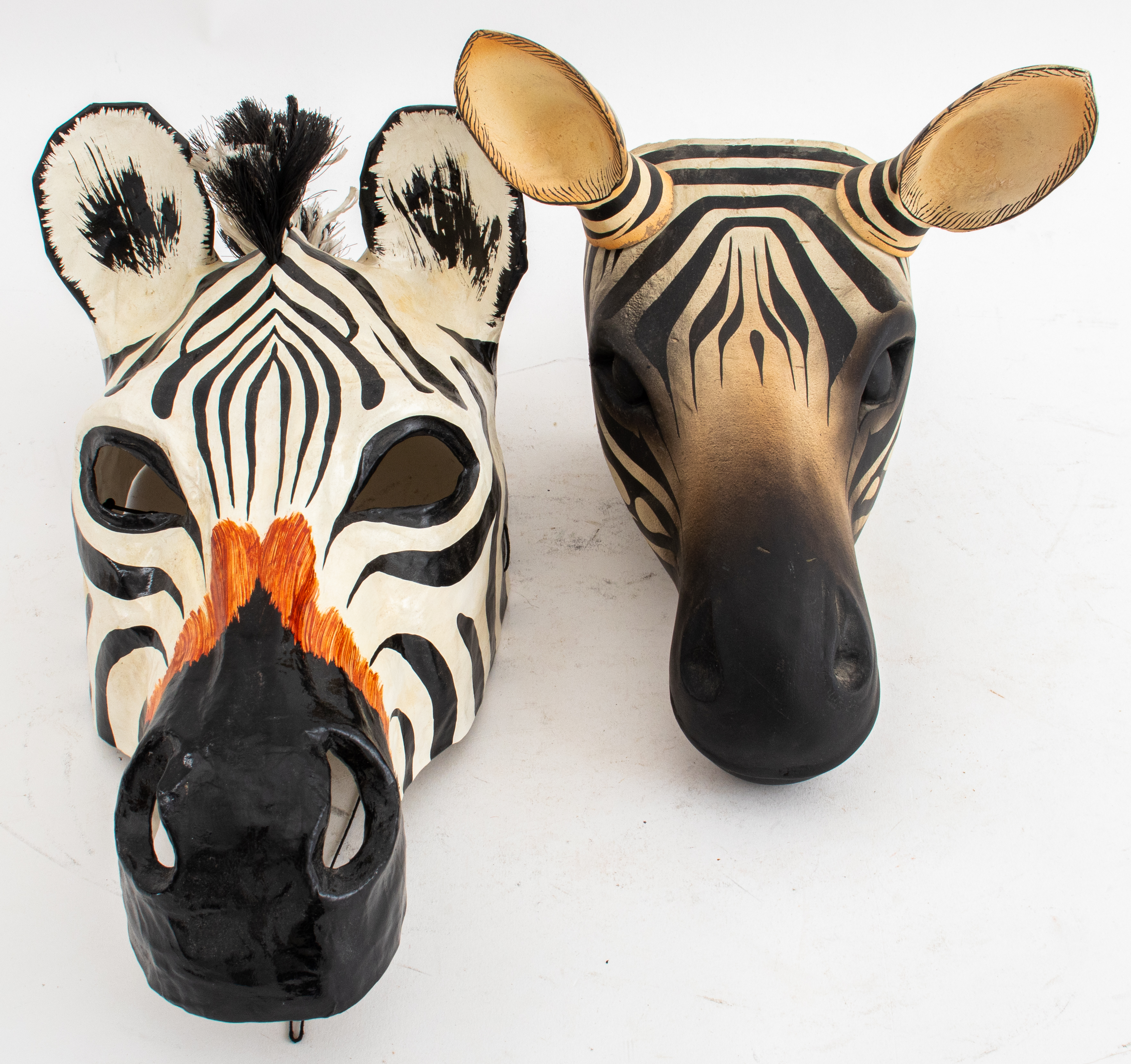 ZEBRA HEAD WALL SCULPTURE AND