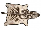 ZEBRA HIDE FELT BACK RUGZebra