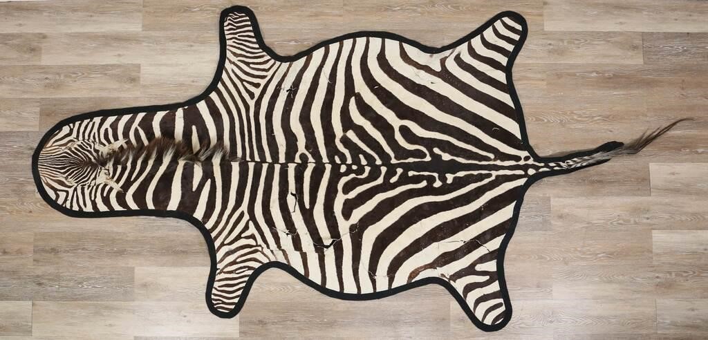 ZEBRA HIDE RUGZebra hide rug,