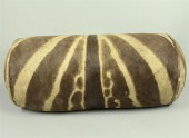 ZEBRA UPHOLSTERED SAUSAGE CUSH