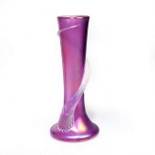 ZELLIQUE ART GLASS VASEPurple