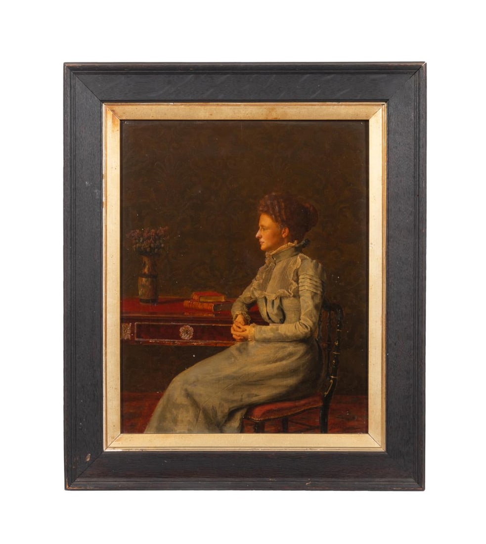 ZENO ALEXANDER, WOMAN AT DESK,
