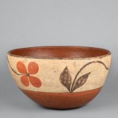 ZIA, POLYCHROME DOUGH BOWL, CA
