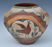 ZIA POTTERY OLLA POT WITH BIRD