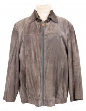 ZILLI GRAY SUEDE MINK FUR LINE