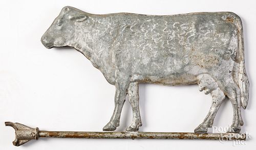 ZINC COW WEATHERVANE, CA.