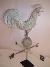 ZINC ROOSTER WEATHERVANEOld fu