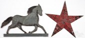 ZINC RUNNING HORSE MAILBOX TOP