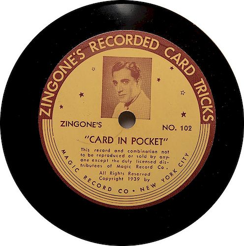 ZINGONE’S RECORDED CARD TRICKS VOL.