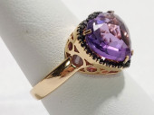 ZOCCAI 18K RG, AMETHYST & BLAC