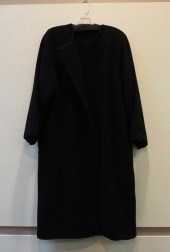 ZORAN BLACK HEAVY WOOL FULL-LE