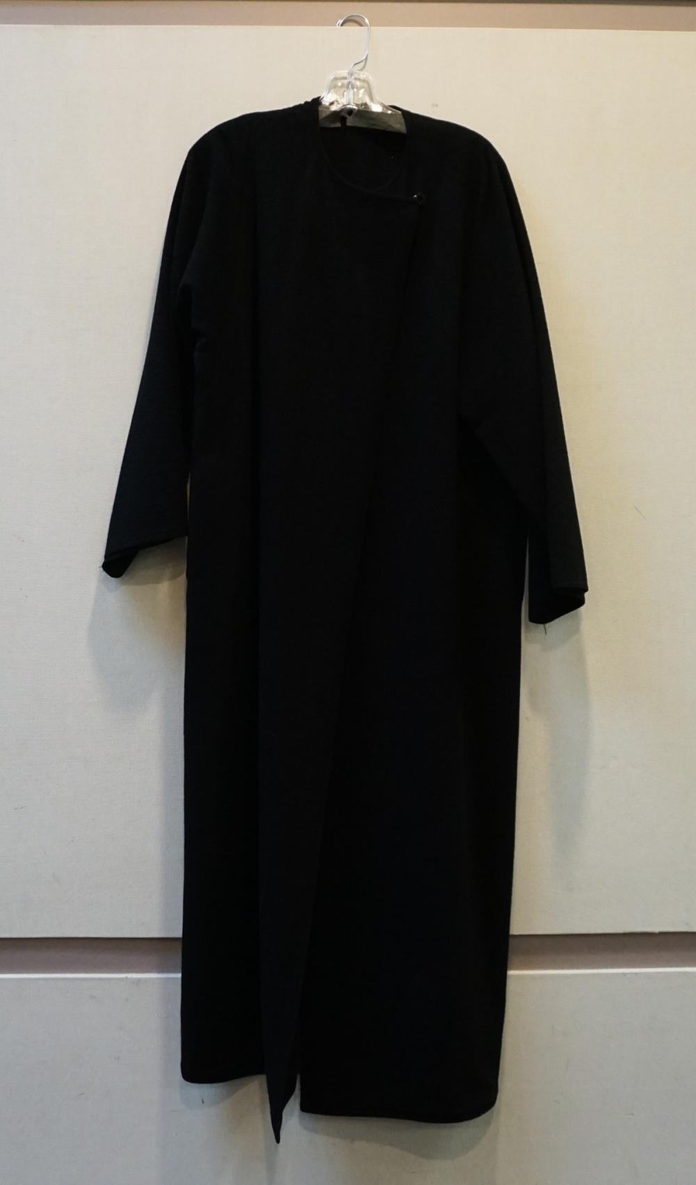 ZORAN BLACK WOOL FULL-LENGTH COAT