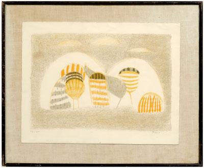 Zoran Music lithograph, Motif