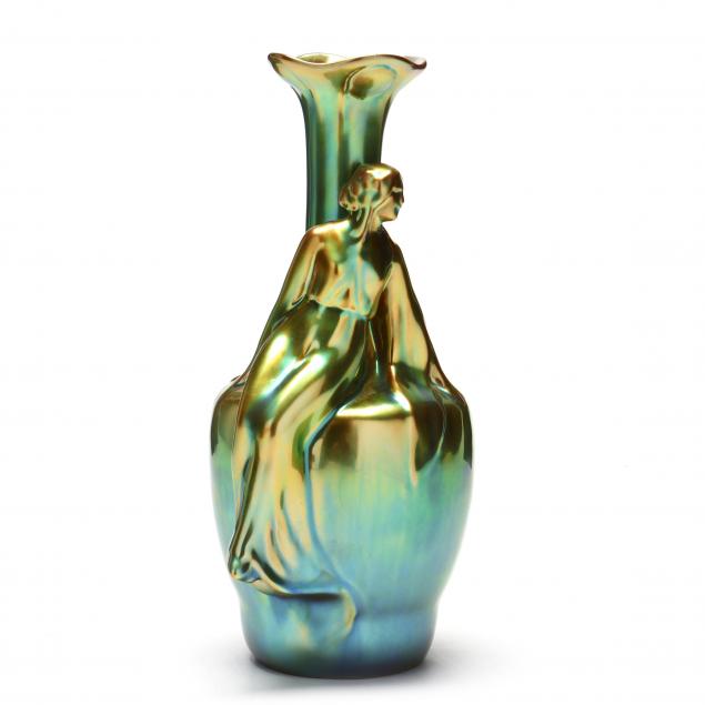 ZSOLNAY ART NOUVEAU STYLE FIGURAL