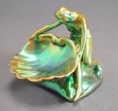 ZSOLNAY EOSIN POTTERY FIGURAL