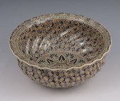 ZSOLNAY HUNGARIAN POTTERY BOWL