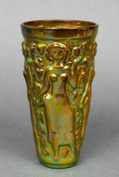 ZSOLNAY IRIDESCENT CERAMIC FIG