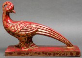 ZSOLNAY MODERN RED GLAZE & GIL