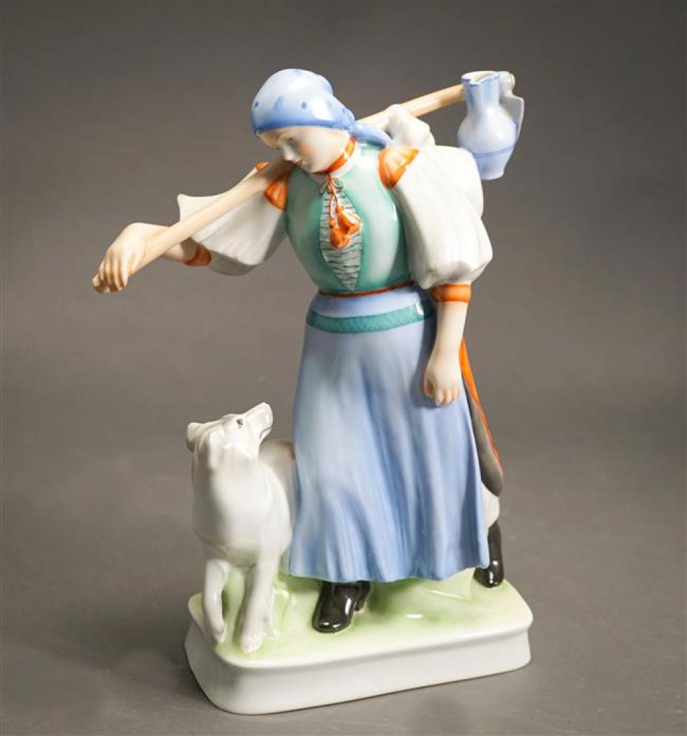 ZSOLNAY PORCELAIN FIGURAL GROUP
