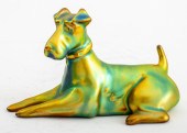 ZSOLNAY PORCELAIN FIGURINE OF