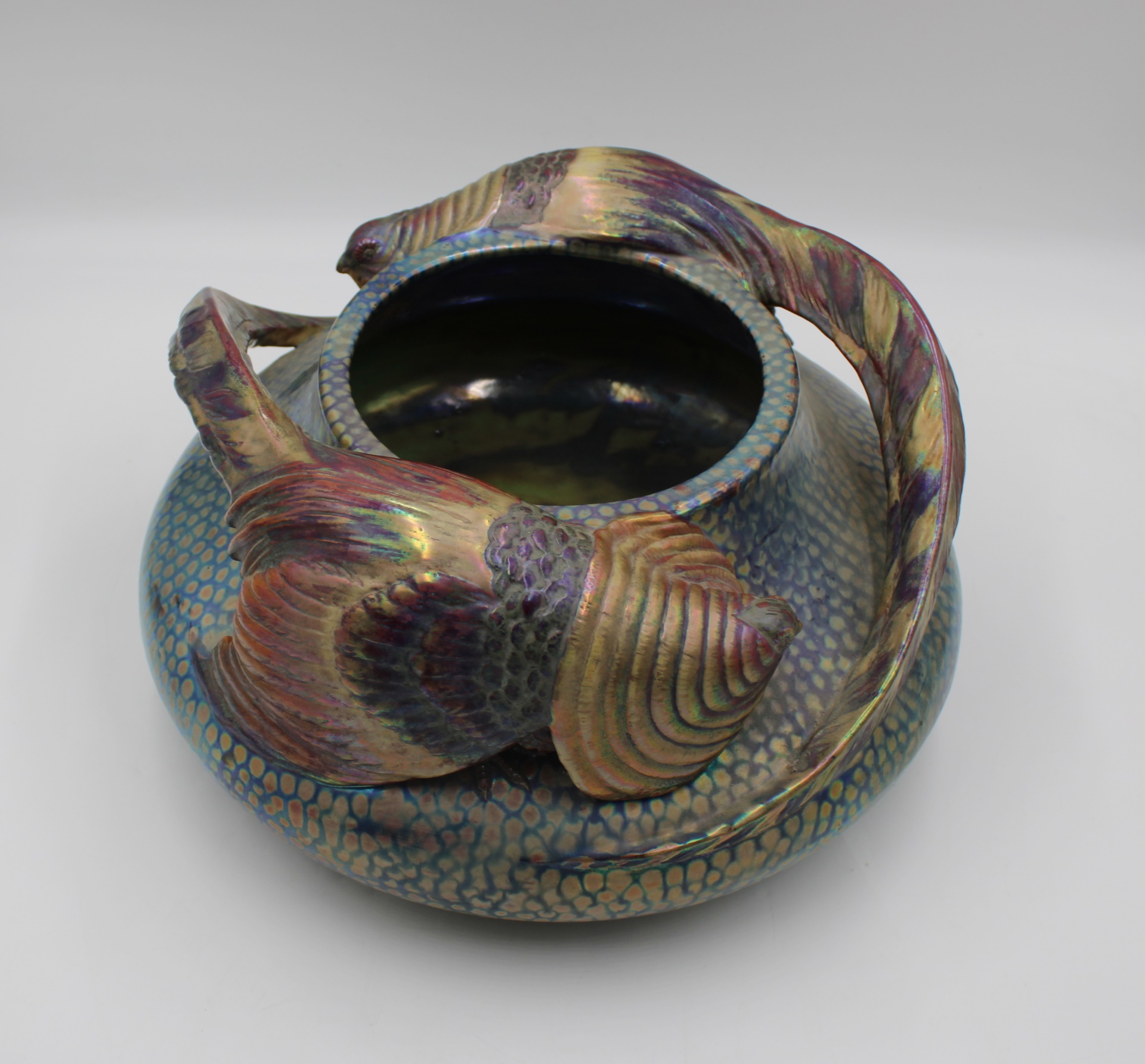ZSOLNAY PORCELAIN PHEASANT