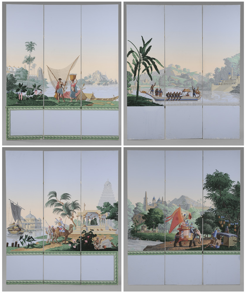 Zuber Twelve-Panel Block-Printed