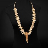 ZUNI, CARVED FETISH NECKLACEZu