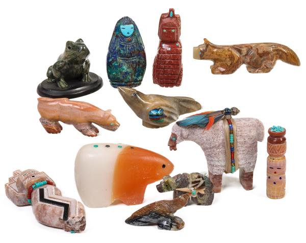 ZUNI CARVED SEMI-PRECIOUS STONE