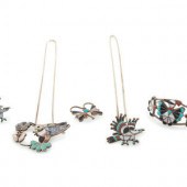 Zuni Channel Inlay Bird and Bu