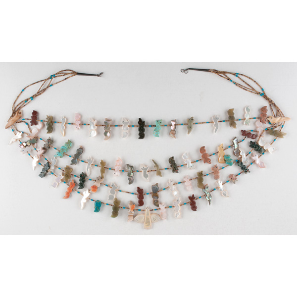 Zuni Fetish Necklace with four