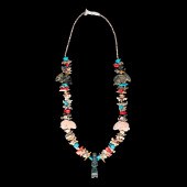 Zuni Fetish Necklace with Rabb