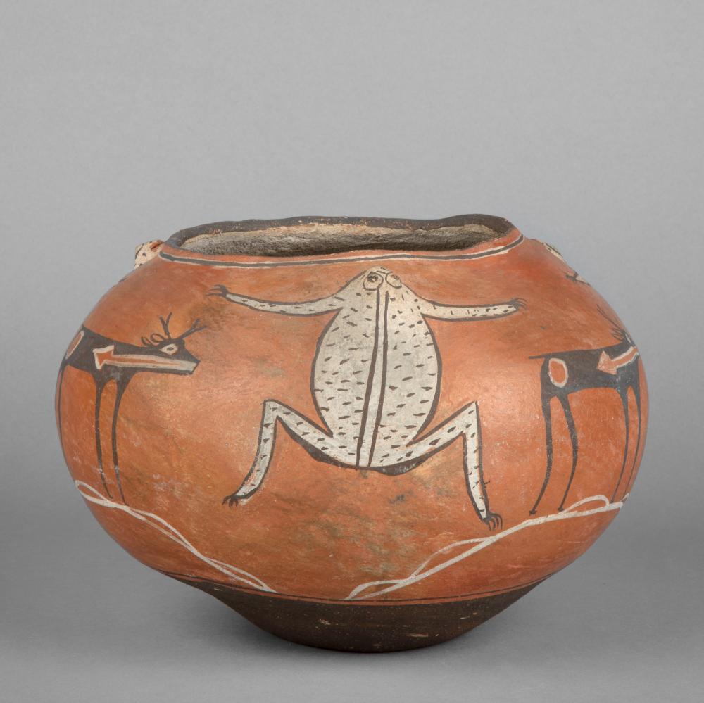 ZUNI, FROG BOWL, CA. 1900Zuni, 