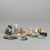 ZUNI, GROUP OF FIFTEEN CARVED