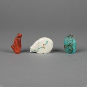 ZUNI, GROUP OF THREE FETISHESF