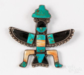 ZUNI, INDIAN INLAID KNIFEWING