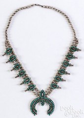 ZUNI INDIAN SQUASH BLOSSOM NEC