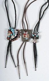 Zuni Inlay Bolos Some Signed L