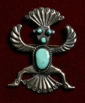 ZUNI KNIFEWING SANDCAST SILVER