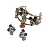 ZUNI MICKEY MOUSE MULTI-STONE,