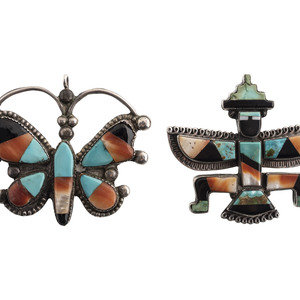 Zuni Mosaic Inlay Knifewing and