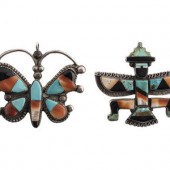 Zuni Mosaic Inlay Knifewing an