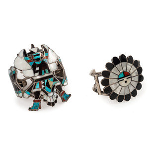 Zuni Mosaic Inlay Knifewing and