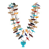 ZUNI MULTI-STONE, SILVER FETIS