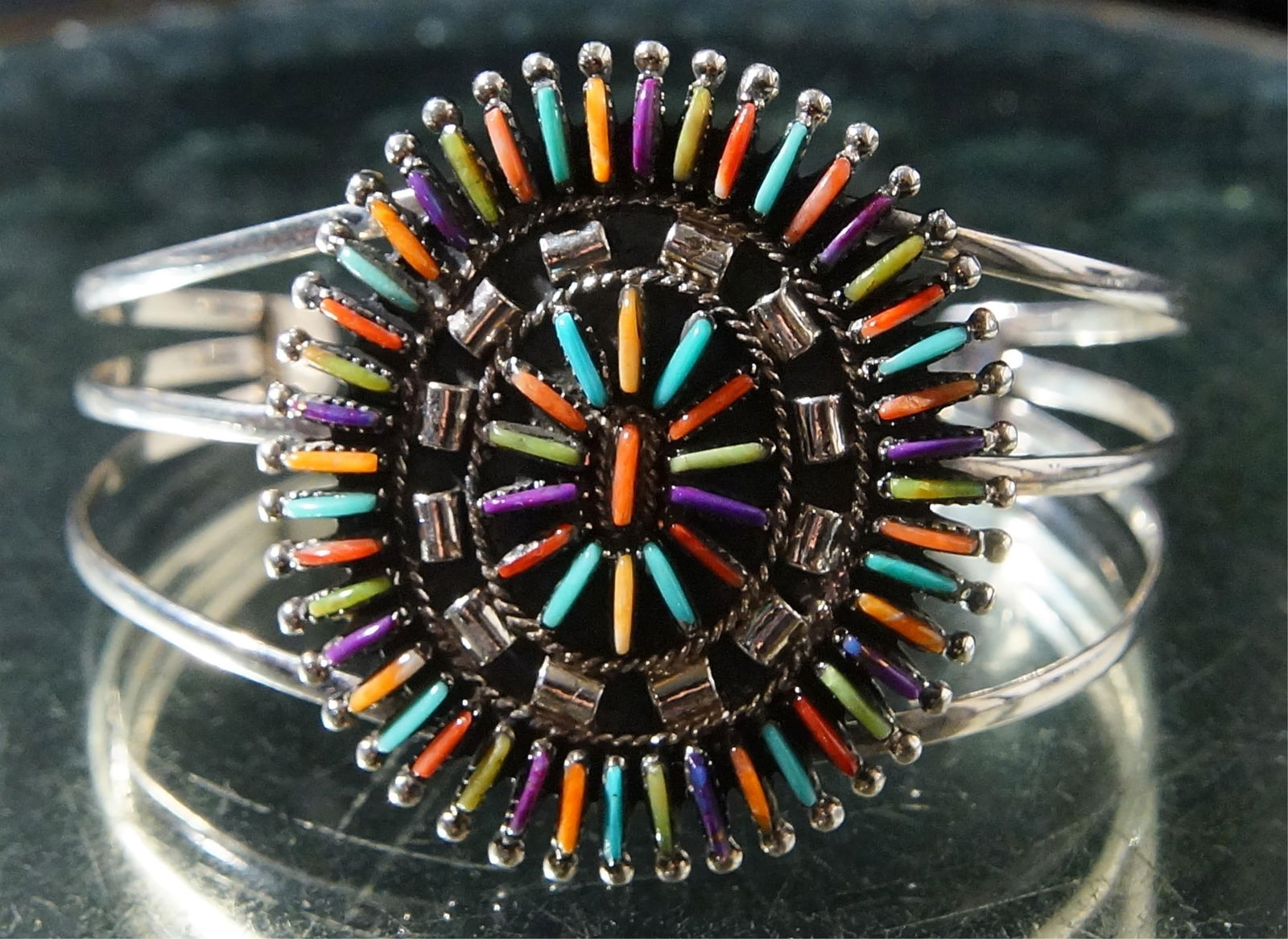 ZUNI NEEDLEPOINT TURQUOISE