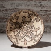 Zuni Polychrome Bowl, with Sca