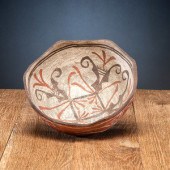 Zuni Polychrome Pottery Bowl
f