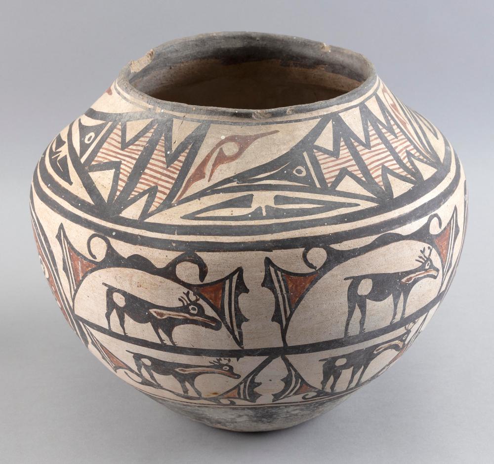 ZUNI POLYCHROME POTTERY OLLA NEW