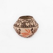 ZUNI POTTERY OLLA WITH POLYCHR